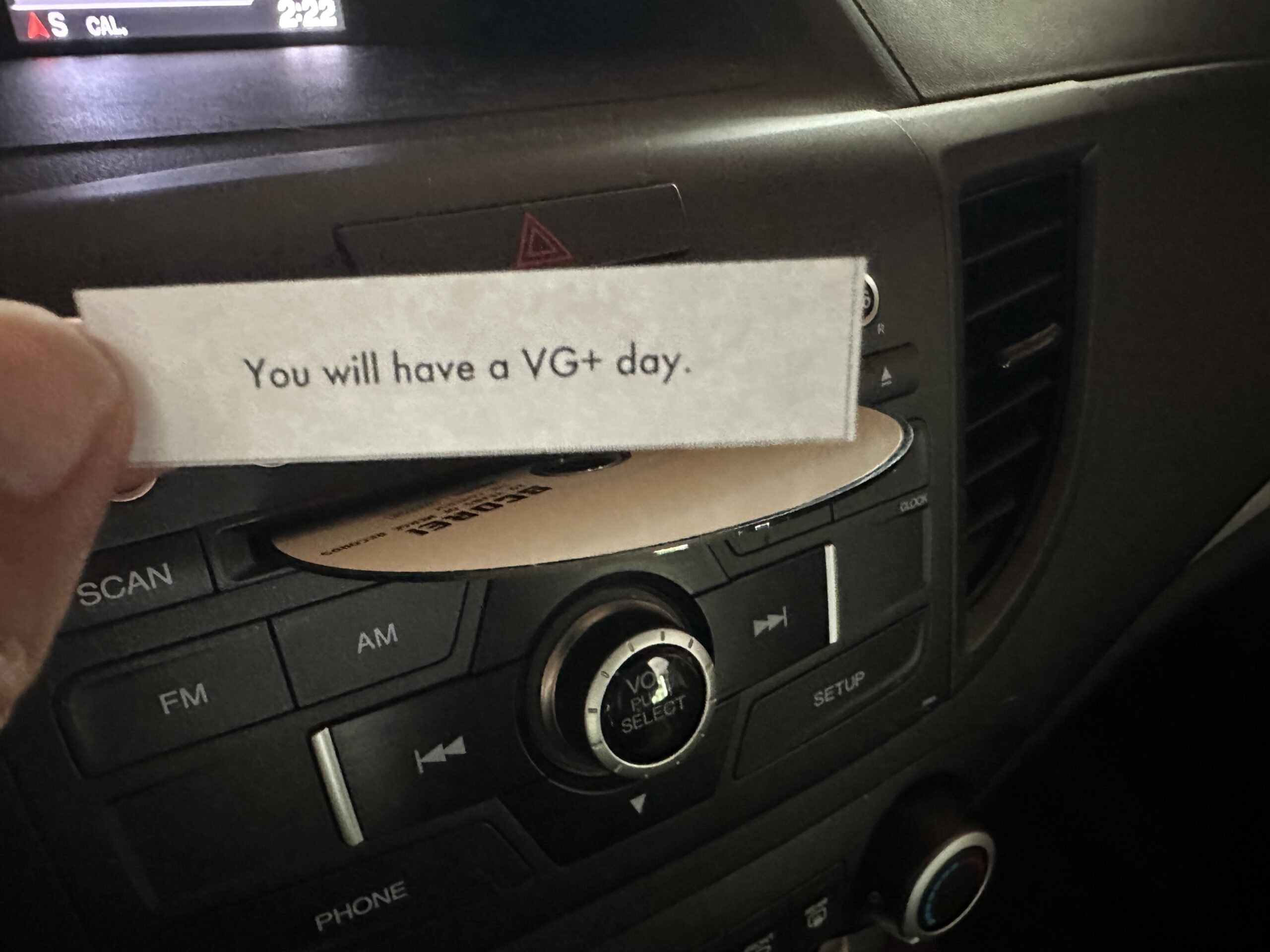 Like a fortune cookie